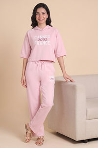 Zivame Athleisure Hooded Sweatshirt - Pink A Boo — thumbnail 5
